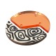 Pendentif rond en bois et Acrylique Plexi 40 mm (4 Pièces/Lot)