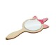 Pendentif en bois avec Acrylique Plexi Miroir avec Licorne 56 x 130 mm