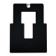 Pendentif Rectangulaire en bois avec Acrylique Plexi 37 x 50 mm