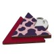 Wooden with Plexi Acrylic Pendant Geometric Triangle 39x50mm