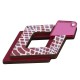 Legno con Pendente Geometrico a Rombo in Plexiglass Acrilico 29X55 mm
