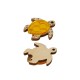 Connecteur en bois avec Acrylique Plexi Tortue de mer 20 mm