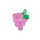 Pendente in Legno con Plexiglass Acrilico a Forma di Grappolo D'Uva 41X52 mm