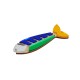 Wooden & Plexi Acrylic Pendant Fish 18x58mm