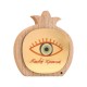 Décoration en bois et Plexiglas « Pomegranate Evil Eye » 133 x 124 mm