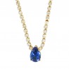 24K Gold Plated/ Blue
