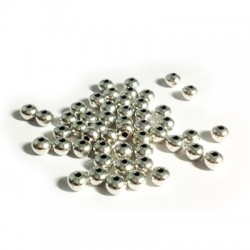 Brass Bead ~5x3.8mm Ø1.3mm