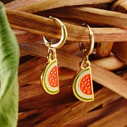 Orecchino in Metallo Ottone Anello con Clip 11.5mm