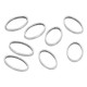 Brass Thin Frame Oval 6x10mm/0.8mm