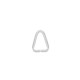 Steel Pinch Bail Triangle 12.3x10mm/1.4mm