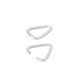 Steel Pinch Bail Triangle 12.3x10mm/1.4mm