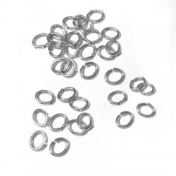 Anneau Ovale en Laiton 4.5 x 3.5 Mm/0.8 mm