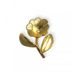 Fleur en Laiton Coulé 20 x 15 mm