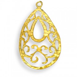 Brass Cast Teardrop 47x68mm