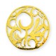Pendentif rond en Laiton Coulé 58 mm