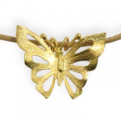 Colgante de Metal Latón Mariposa 47x38mm