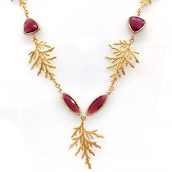 Connettore in Metallo Ottone Ramo d'Albero 28x36mm
