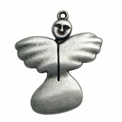 Colgante de Metal Zamak Ángel 17x20mm