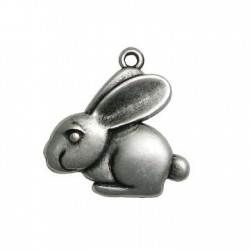Colgante de Metal Zamak Conejo 26x27mm