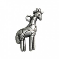 Breloque Giraffe en Métal/Zamac, 16x27mm