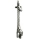 Pendentif Giraffe en Métal/Zamac, 12x60mm
