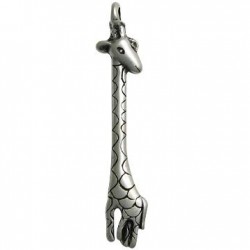 Colgante de Metal Zamak Jirafa 12x60mm