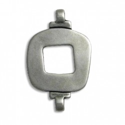 Intercalaire Carré en Métal/Zamak, 27x43mm