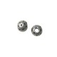 Zamak Bead Bali Style Round 10x8mm Ø4.6mm