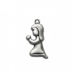 Colgante de Metal Zamak Niña 17x36mm