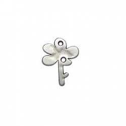 Colgante de Metal Zamak Flor 17.5x22mm