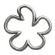 Pendentif Fleur en Métal/Zamac,  45mm