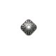 Zamak Bead Bali Style Flattened Cone 12x8mm Ø2.5mm