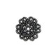 Breloque Fleur en Métal/Zamac,  14mm