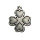 Ciondolo in Zama Quadrifoglio con Cuori 25x30mm