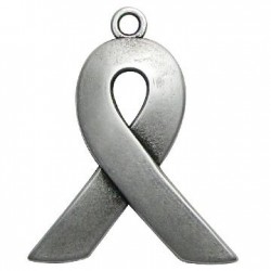 Zamak Pendant Against AIDS Sign 32x39mm