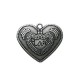 Colgante de Metal Zamak Corazón "Love" 32.5x38.5mm