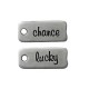 Μεταλλική Ζάμακ Χυτή Πλακέτα Chance/Lucky 12x28mm