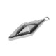 Colgante de Metal Zamak Barco de Papel 17x49mm