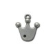 Colgante de Metal Zamak Corona 15x18mm
