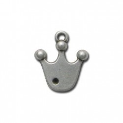 Colgante de Metal Zamak Corona 15x18mm