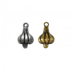 Colgante de Metal Zamak Ajo 14x32mm