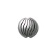Entrepieza de Metal Zamak Bola Plana Rallada 12mm