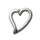 Colgante de Metal Zamak Froma de Corazón 34x42mm