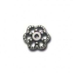 Μεταλλική Ζάμακ Χυτή Χάντρα Καπελάκι 12mm Ø1.5mm