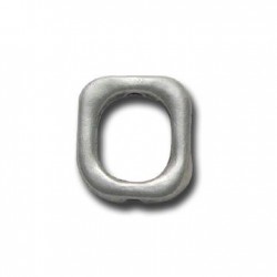 Anneau carré en Métal/Zamac, 14x16mm