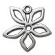 Pendentif Fleur en Métal/Zamac, 44mm