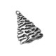 Colgante de Metal Zamak Arbol de la Navidad 34x22mm