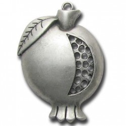 Pendentif Grenade en Métal/Zamac, 60x43mm