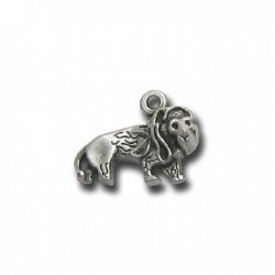 Colgante de Metal Zamak León 16x12mm