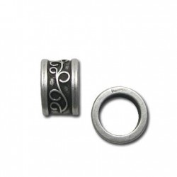 Passant Tube en Métal/Zamac, 10x16mm